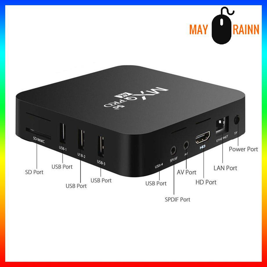 Tv Box Mxq Pro 4k Thông Minh 8g + 128g Android 7.1 / 10.1 Phiên Bản 5g