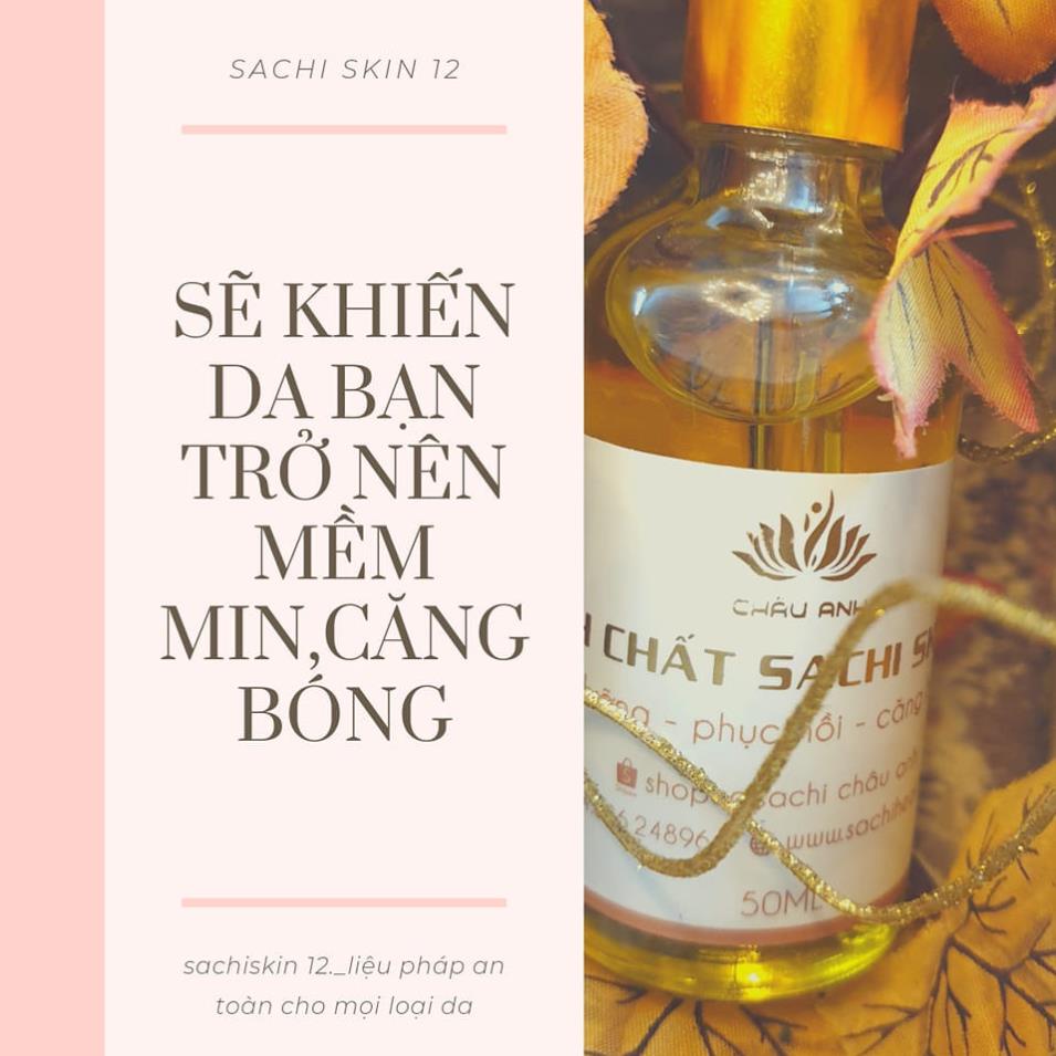 Tinh chất serum dưỡng ẩm làm da căng bóng mịn, sáng da mờ thâm sachi skin 12 chính hãng công ty Châu Anh