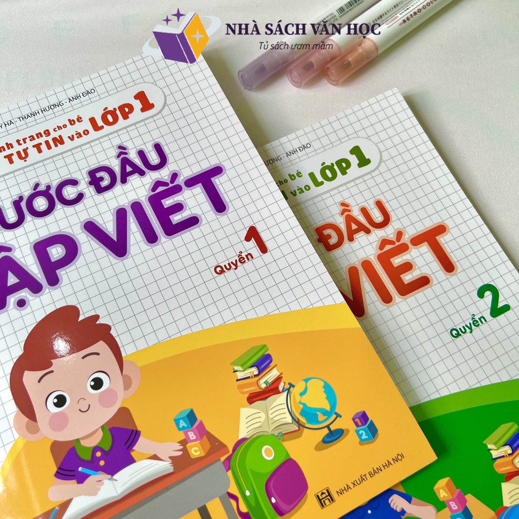 Sách - Bước Đầu Tập Viết - Combo 2 Quyển - Hành Trang Cho Bé Tự Tin Vào Lớp 1