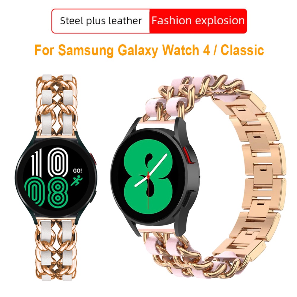 Dây Đeo Inox Cho Đồng Hồ Thông Minh Samsung Galaxy Watch 4 5 Pro 40mm 44mm 45mm Classic 42mm 46mm