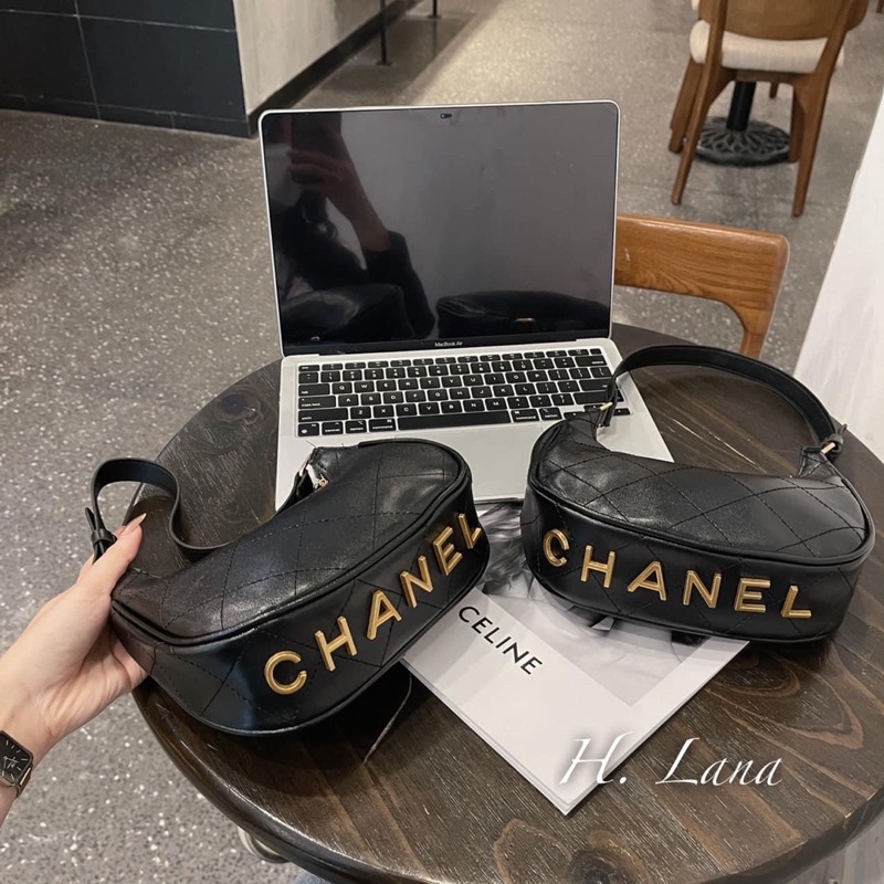 TÚI BẦU CHA.NEL FULL ĐEN