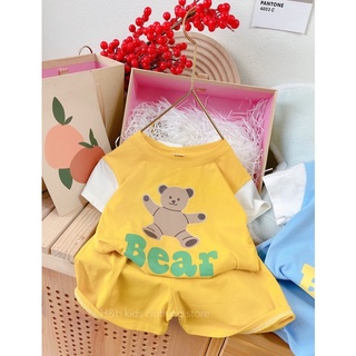bộ gấu bear tay trắng bé trai