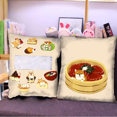 Gối gấu bông shiba GMC12 gối mochi bông size to 35 cm kèm gấu nhỏ bên trong gấu dễ thương