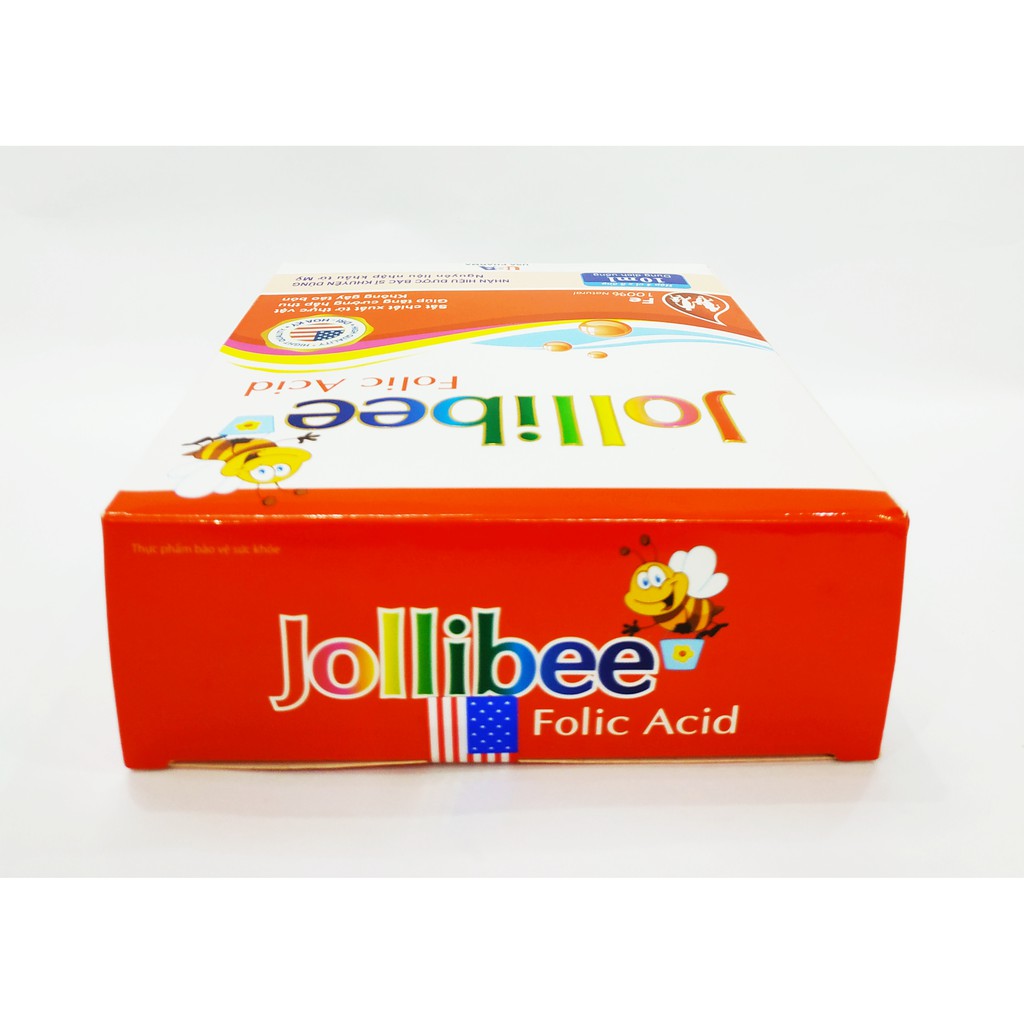 Siro Bổ Sung Sắt Nước  - Cho Người Thiếu Máu, Thiếu Sắt Cho Mẹ Và Bé - Jollibee Folic Acid - Hộp 20 Ống