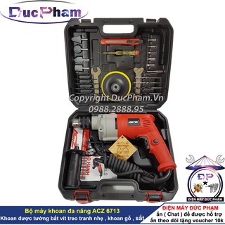 Bộ máy khoan đa năng acz 6713 , máy khoan động lực acz 6713 - điện máy đức phạm – ducpham.vn