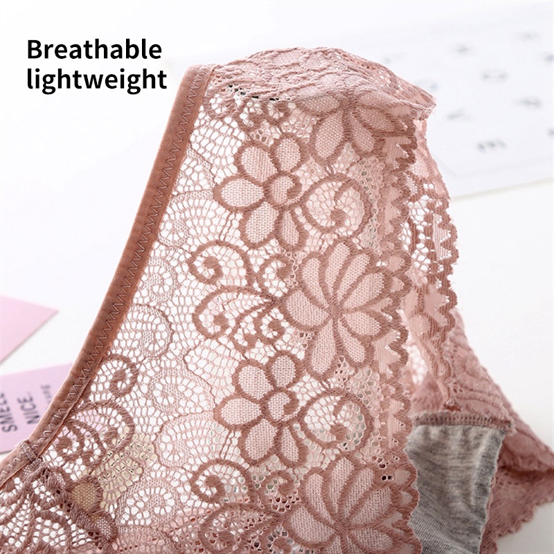 AOFEIQIKE AOFEIQIKE Quần Lót Ren Không Đường May Mềm Mại Thoáng Khí Chất Lượng Cao Cỡ M-XXL