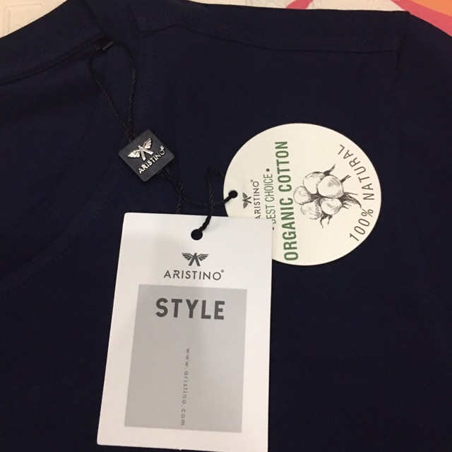 Aó thun nam ngắn tay ARISTINO cotton organic reguler (58-80 KG) ATS008s9