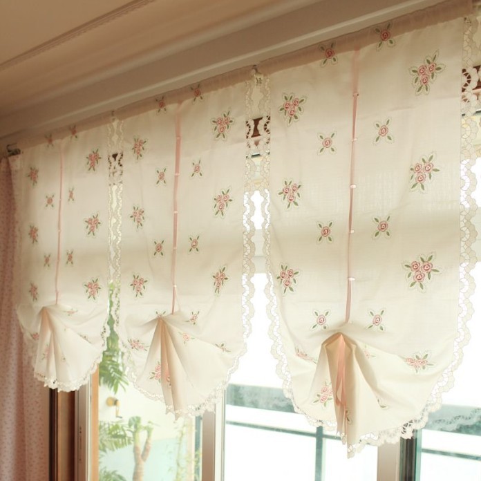 Rèm cửa hình hoa vintage - M099