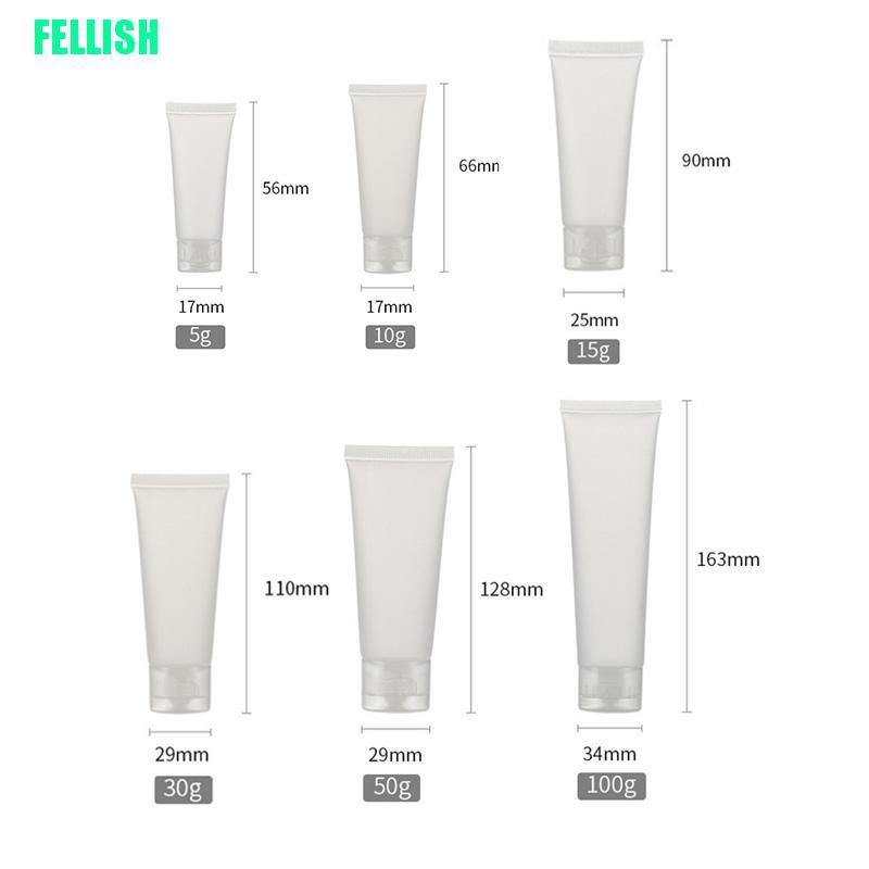 (Hàng Mới Về) Tuýp Rỗng Đựng Mỹ Phẩm Bằng Nhựa Tiện Dụng