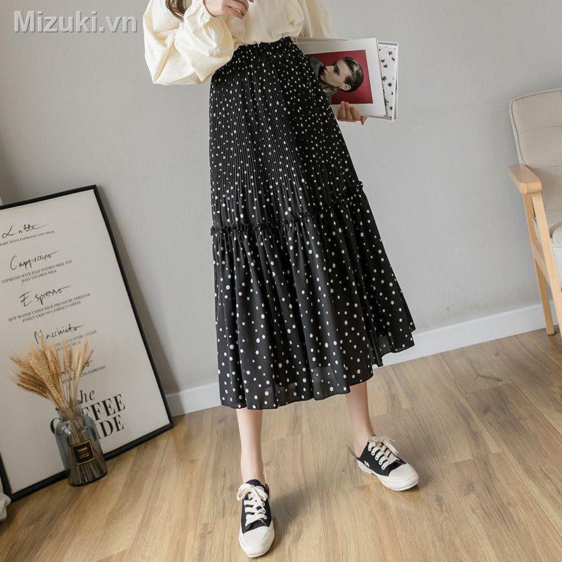 Chân Váy Dài Họa Tiết Chấm Bi Thời Trang Nữ | BigBuy360 - bigbuy360.vn