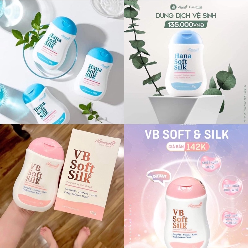 Dung Dịch Vệ Sinh Phụ Nữ Hana VB Soft Silk Hanayuki