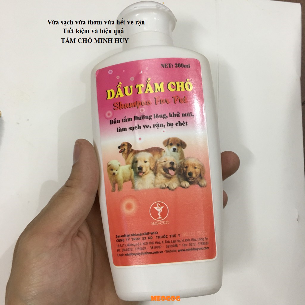 Dầu Tắm Chó Shampoo For Pet Chó Minh Huy 200ml