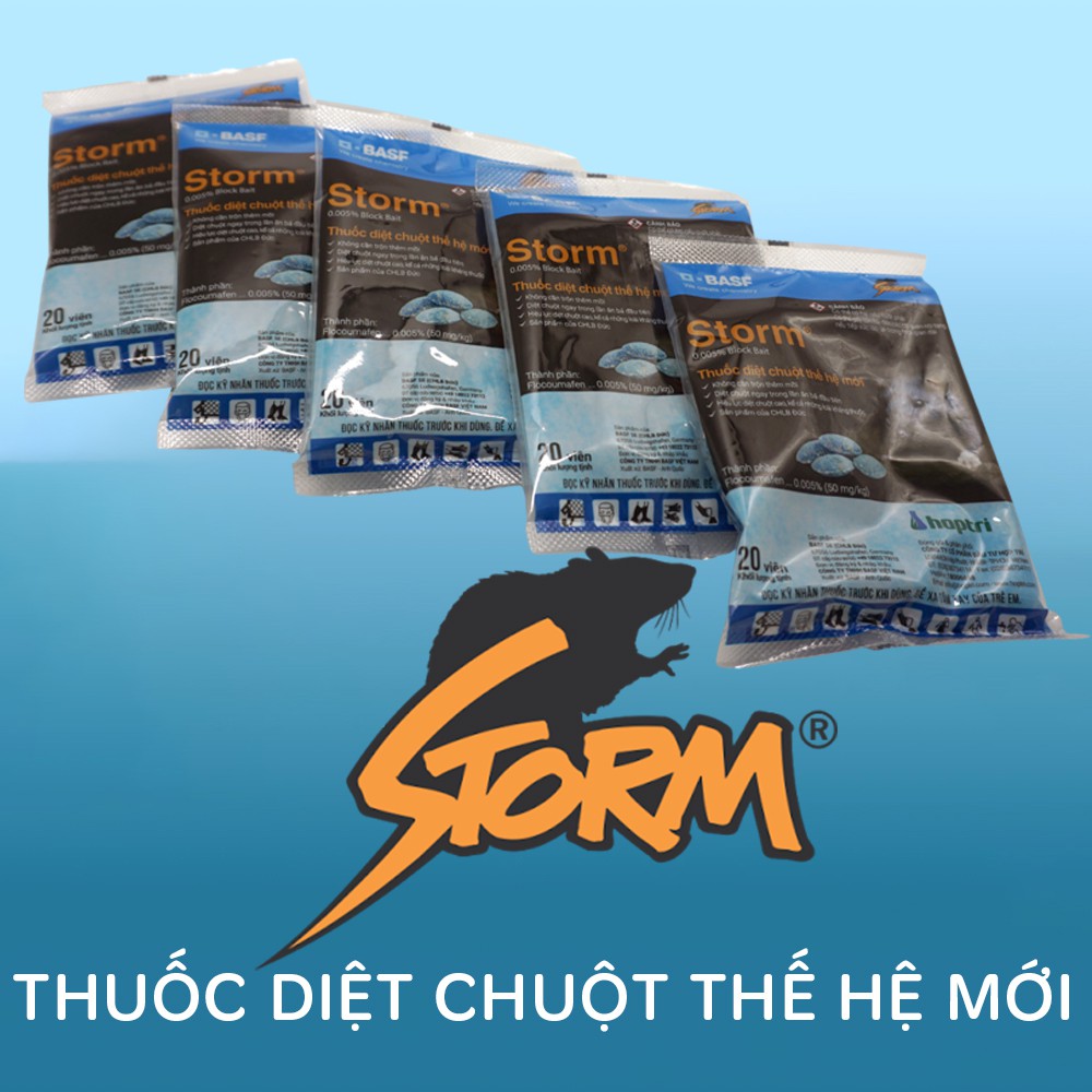 Thuốc diệt chuột Storm (1 gói gồm 20 viên)