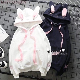 (CÓ ẢNH THẬT) Áo hoodie tai thỏ