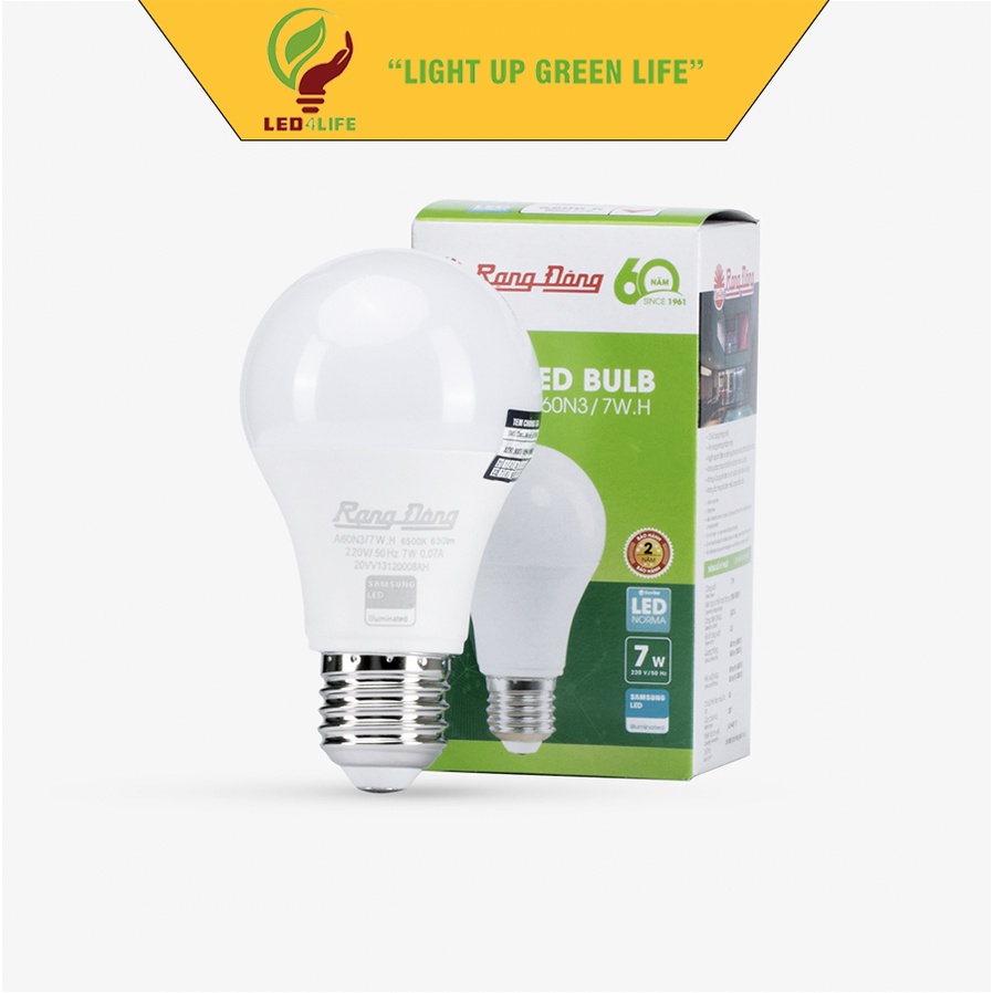 Bóng đèn LED BULB Tròn Rạng Đông 5W 7W 9W 12W 15W 20W 30W