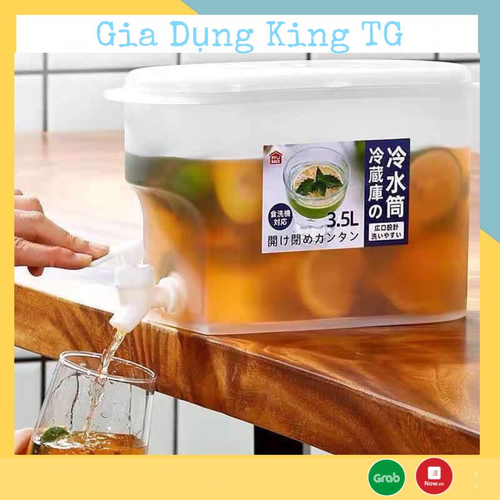 Bình nước có vòi 3.5l để tủ lạnh tiện lợi - King TG