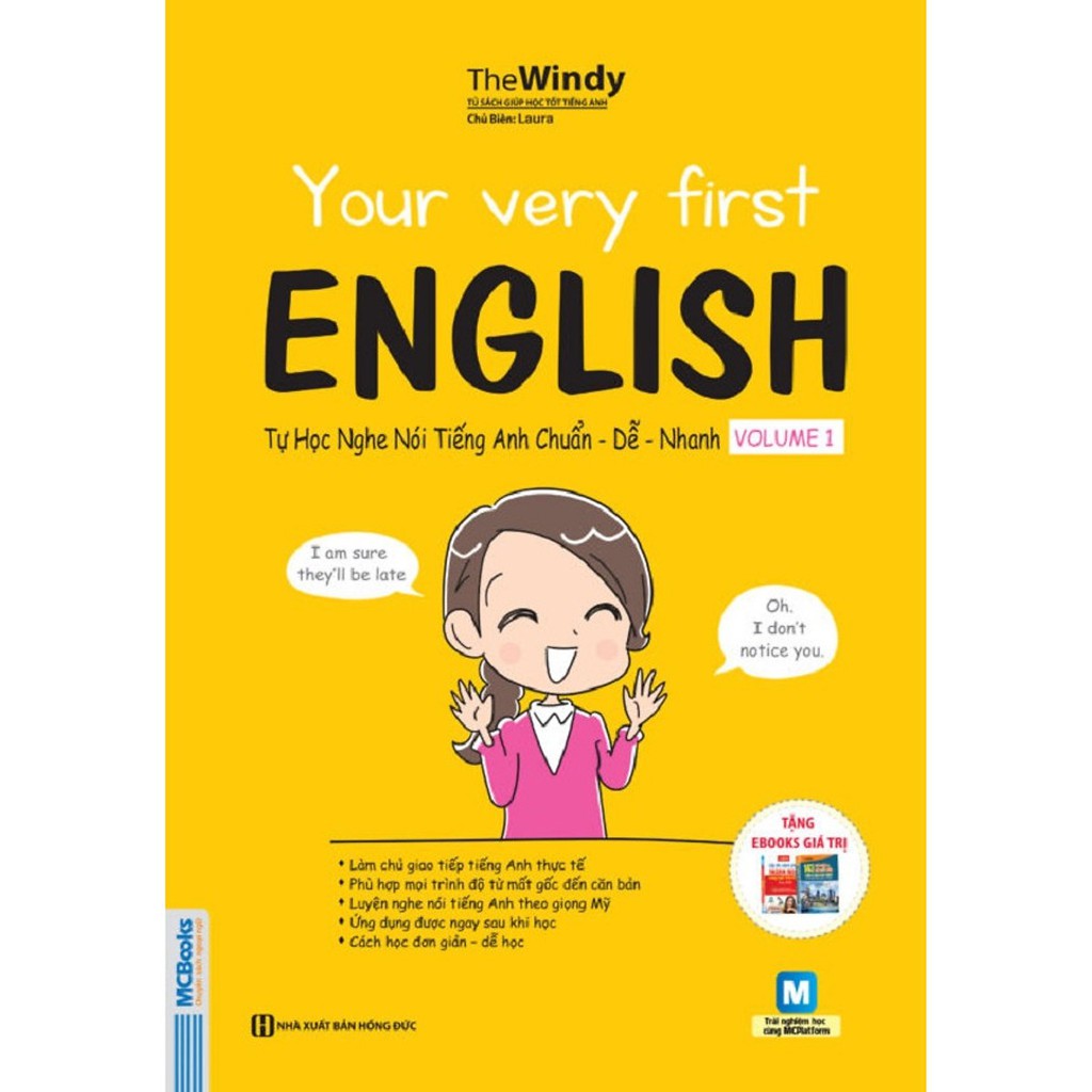 Sách - Your Very First English - Tự Học Nghe Nói Tiếng Anh Chuẩn Dễ Nhanh - Volume 1