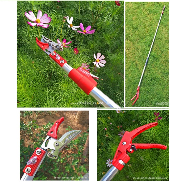Kéo cắt cành trên cao hợp kim nhôm cao cấp , lưỡi cắt Nhật bản