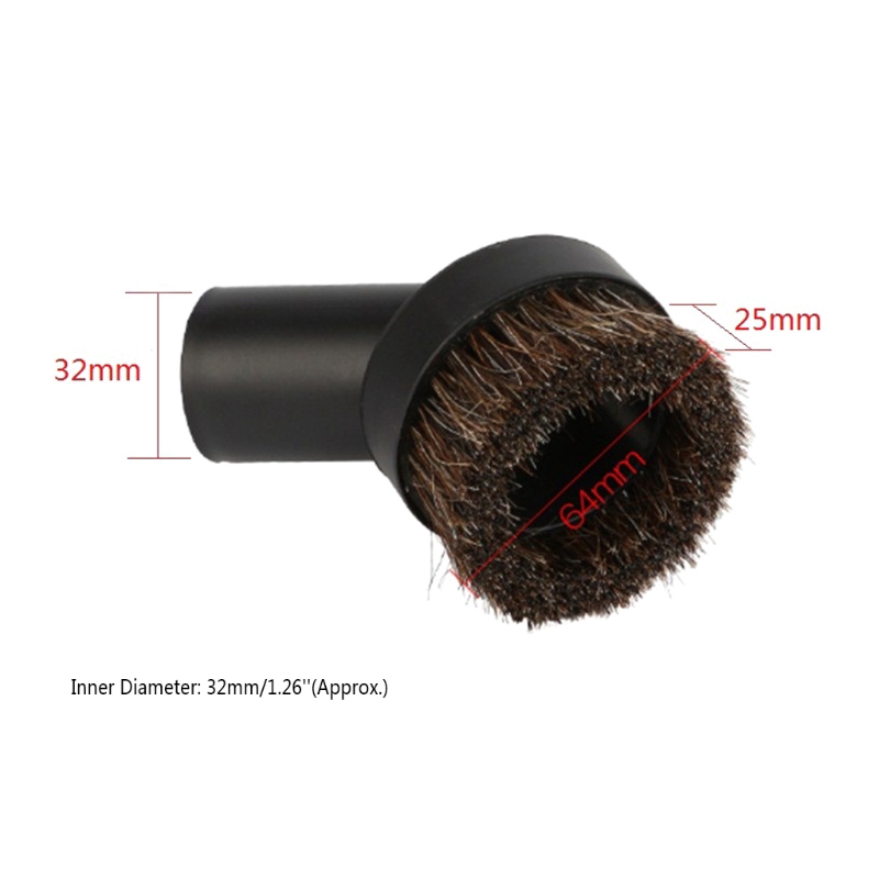 32mm Mixed Round Cleaning Brush Head Vacuum Cleaner Accessories Tool