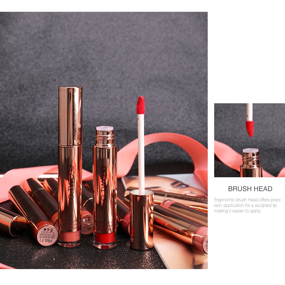 [Hàng mới về] Son kem 12 màu lì không thấm nước lâu trôi không dính ly | BigBuy360 - bigbuy360.vn