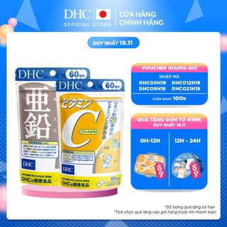 Combo Viên uống DHC Ngừa mụn – Mờ thâm 60 Ngày (Kẽm & Vitamin C)