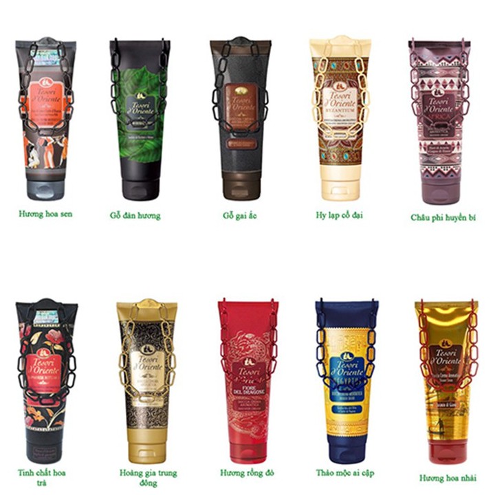 [Combo Cực Rẻ] Sữa Tắm Nước Hoa Tesori D’Oriente (Chai 500ml,Tuýp 250ml) – Cho Bạn Làn Da Quyến Rũ &amp; Mùi Hương Thơm Ngát