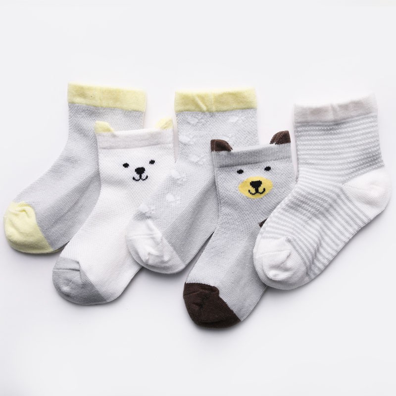 Vớ cotton Unisex hình động vật dễ thương cho bé