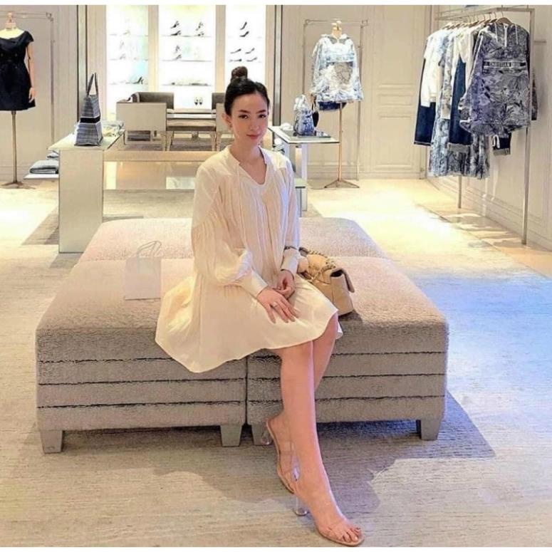 GUỐC QUAI TRONG MÀU BE ĐẾ TRONG