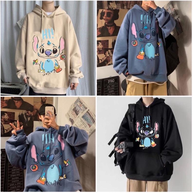 Áo Hoodie Nỉ Hình Thú Unisex Form Rộng Chất Nỉ Dày Dặn - Áo Nỉ Có Mũ Ulzzang