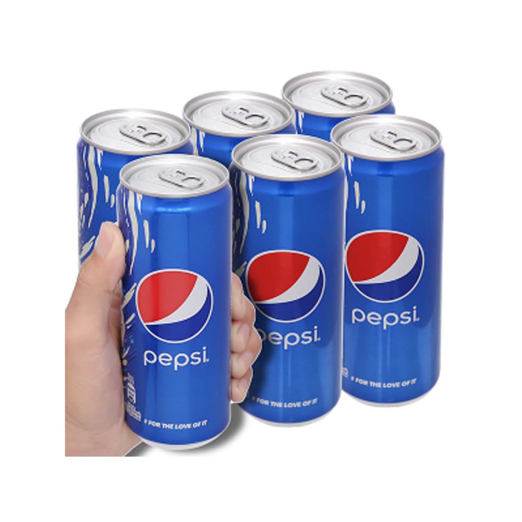Lốc 6 lon nước ngọt Pepsi 330ml