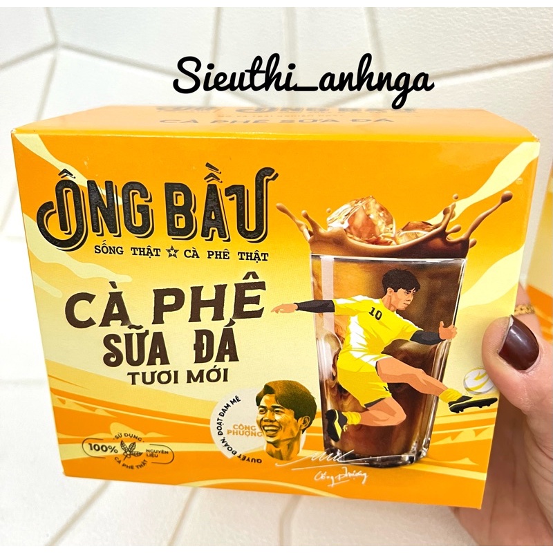 Cà Phê Sữa Đá Ông Bầu Hộp Vàng 240g