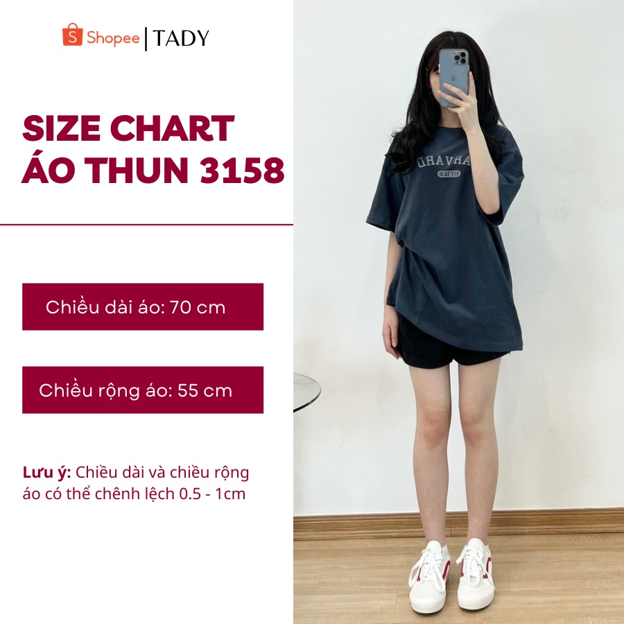 Áo Thun 3158 Cotton Form Rộng Chất Cotton Mặt Nhung Oversize Dành Cho Cả Nam Và Nữ