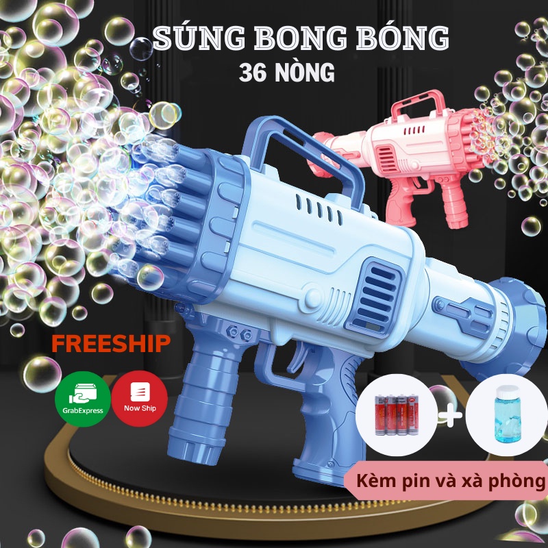 Súng Bắn Bong Bóng Máy Bắn Bong Bóng Xà Phòng Cao Cấp Thích Hợp Cho Bé Vận Động Ngoài Trời NOBITA OFFICIAL