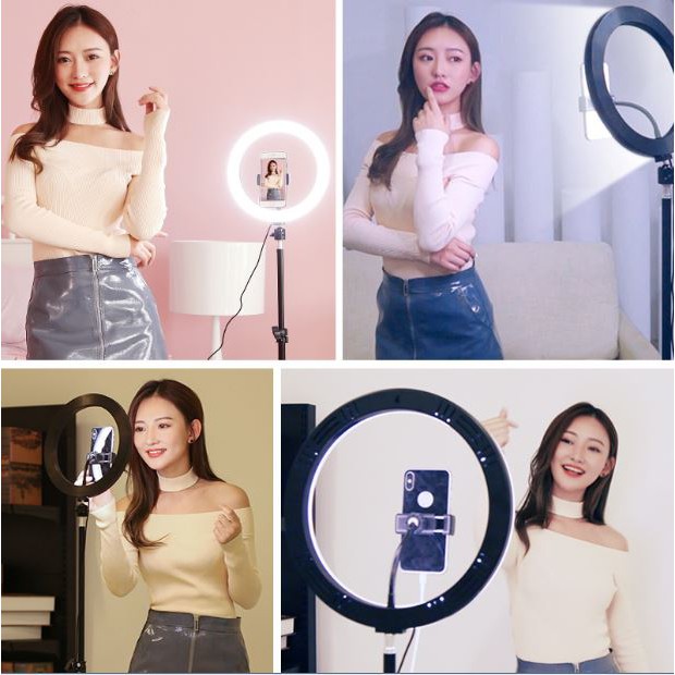 Đèn Led Live Stream ,Hỗ trợ ánh sáng Chụp Ảnh, Make Up, Chụp ảnh sản phẩm. 3 Chế Độ Sáng - SatraMart