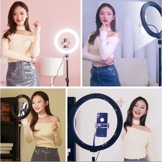 [HÀNG LOẠI 1]  BỘ ĐÈN LIVESTREAM 33CM , ĐÈN MAKEUP , CHỤP HÌNH , HỖ TRỢ ÁNH SÁNG