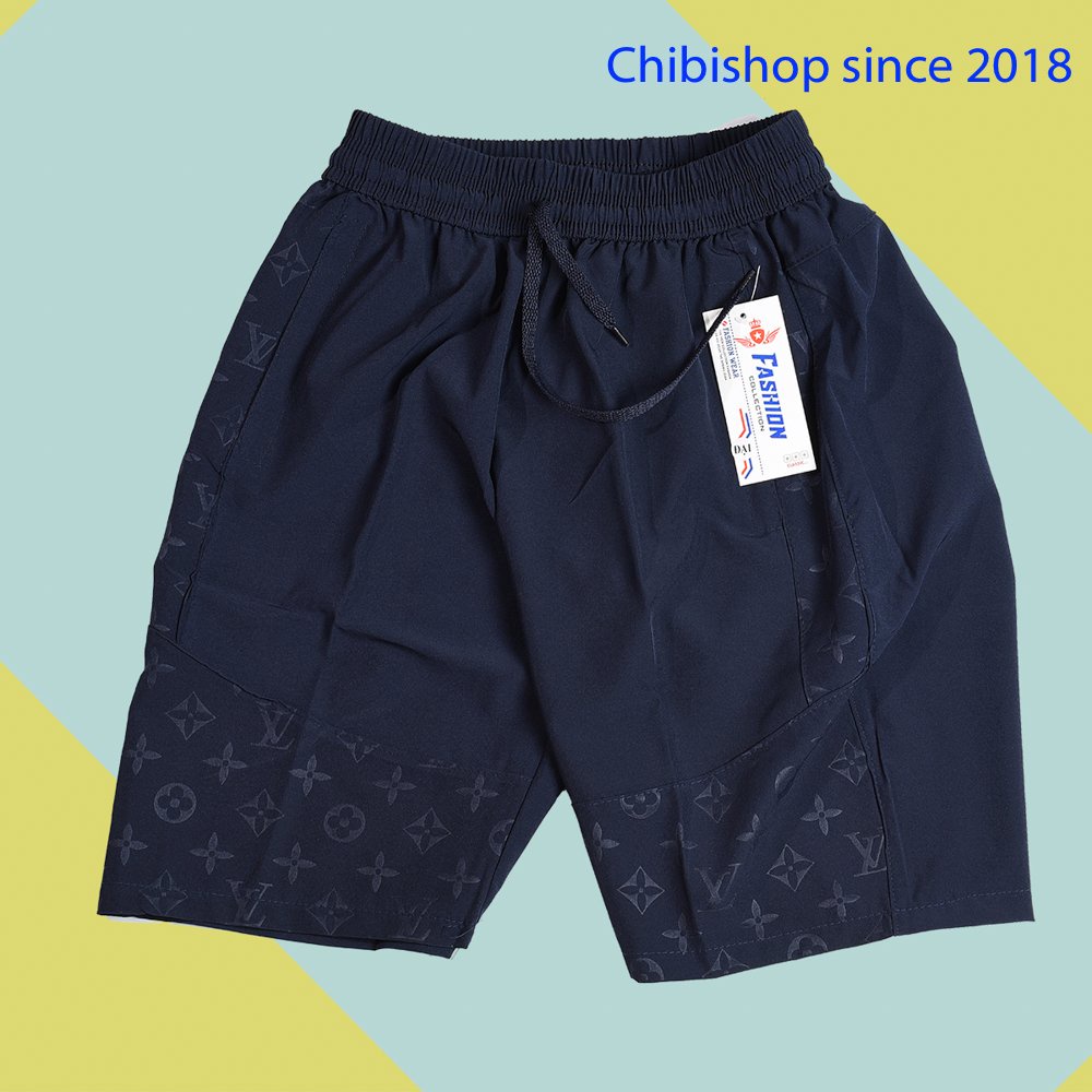 Quần đùi thể thao nam vải gió co giãn ép vân cao cấp, Quần short nam thể thao phong cách trẻ trung năng động