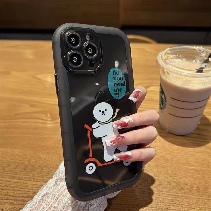 Ốp Điện Thoại Trong Suốt In Hình Chú Chó Hoạt Hình Đáng Yêu Cho IPhone 13 11 12 Pro Max XS 7 8 Plus X XR
