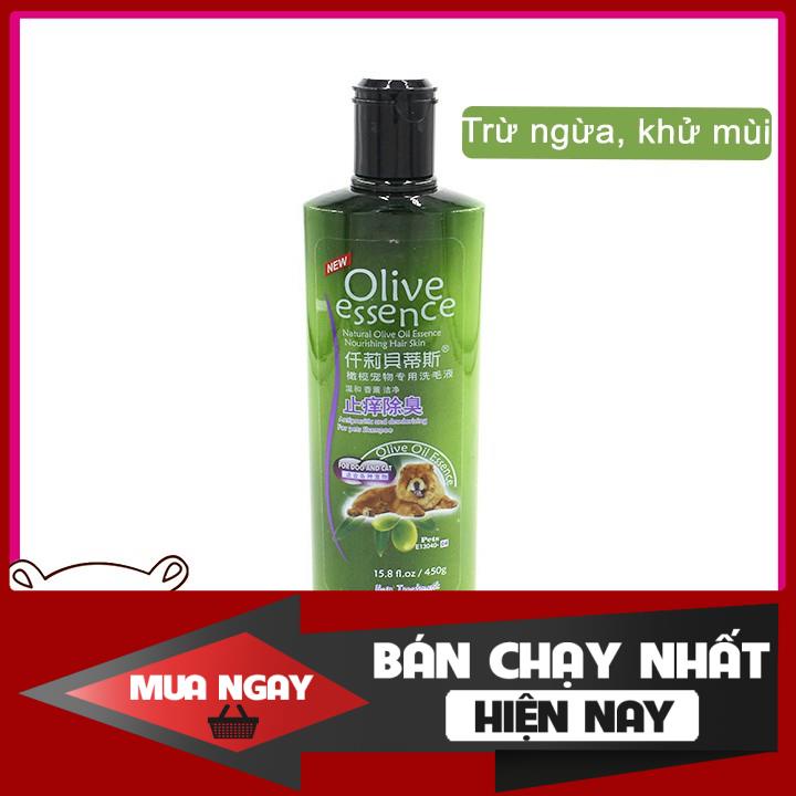 Sữa Tắm Olive Essence Cho Chó Mèo 450ml Giá Rẻ