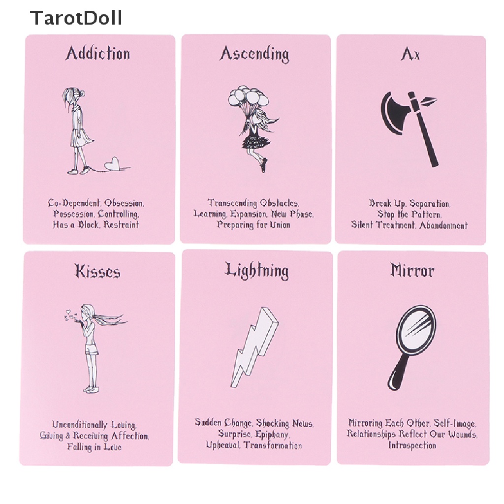 Bộ Bài Tarot Oracle Màu Hồng Xinh Xắn