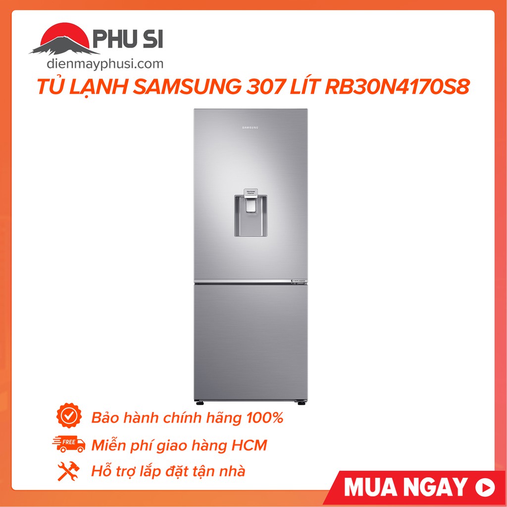 [GIAO HCM] Tủ lạnh Samsung RB30N4170S8/SV, 307L, Inverter