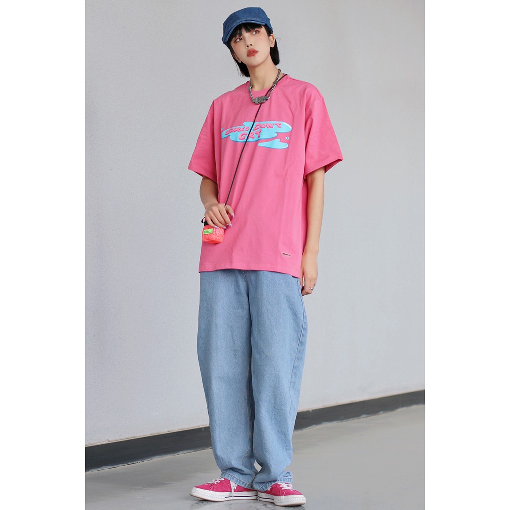 ÁO THUN GIRLS SKU05,FROM RỘNG TAY LỠ ,CHẤT LIÊU DÀY DẶN KHÔNG XÙ LÔNG | BigBuy360 - bigbuy360.vn