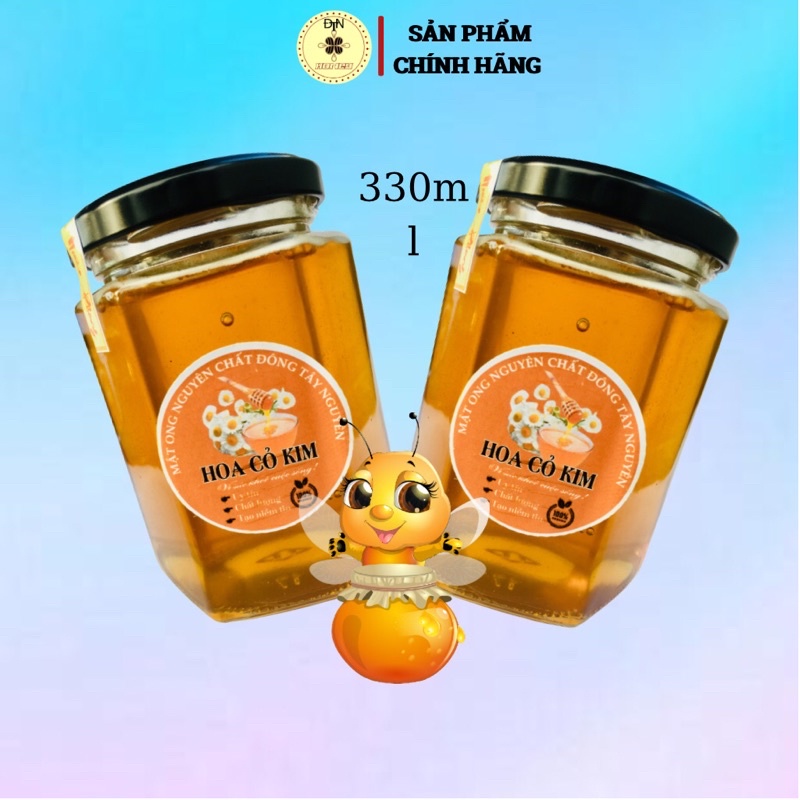 Mật ong nguyên chất mật ong hoa cỏ kim rừng Đông Tây Nguyên mật ong nguyên chất vị ngọt thanh mát làm đẹp da giảm cân