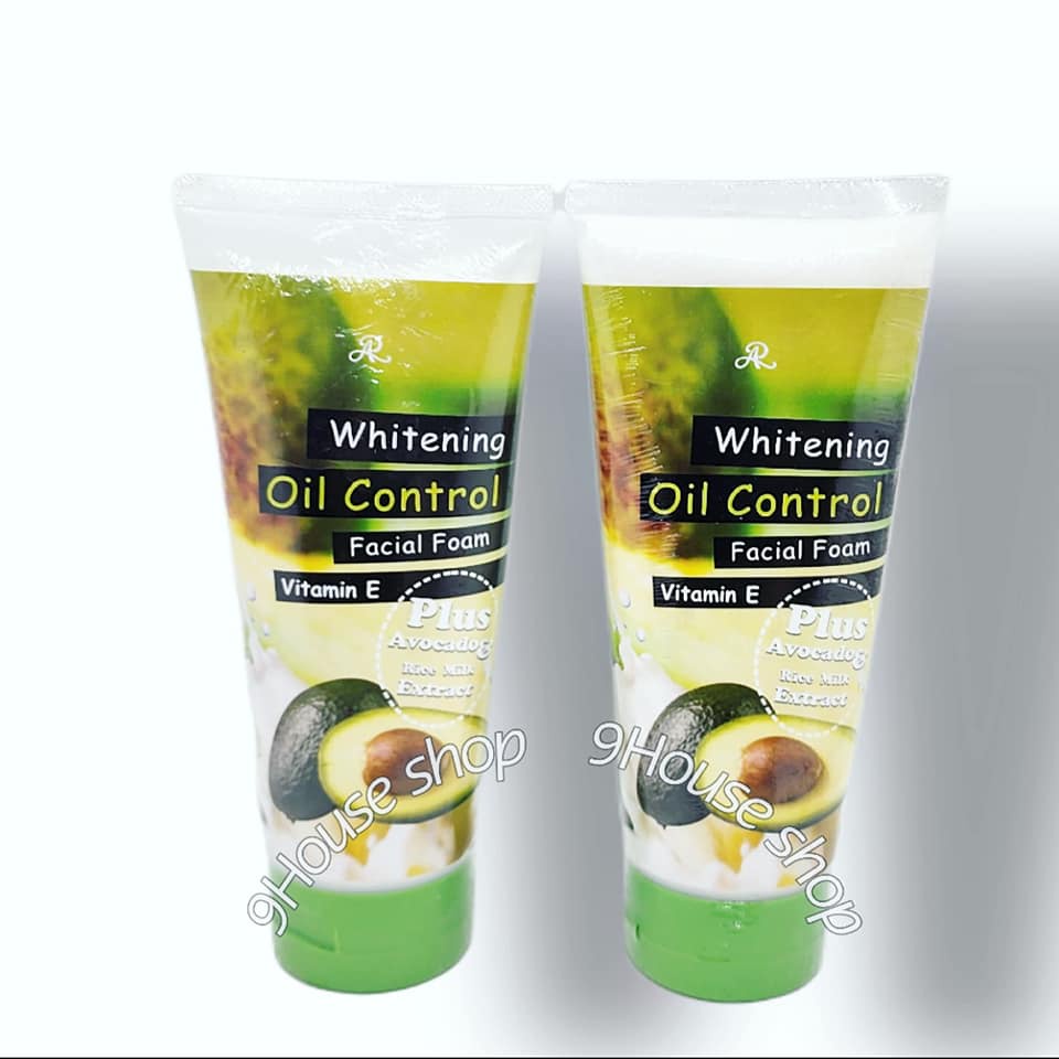 01 Tuýp Sữa Rửa Mặt Bơ Dưỡng Trắng & Kiềm Dầu Aron Whitening Oil Control Thái Lan 210gram