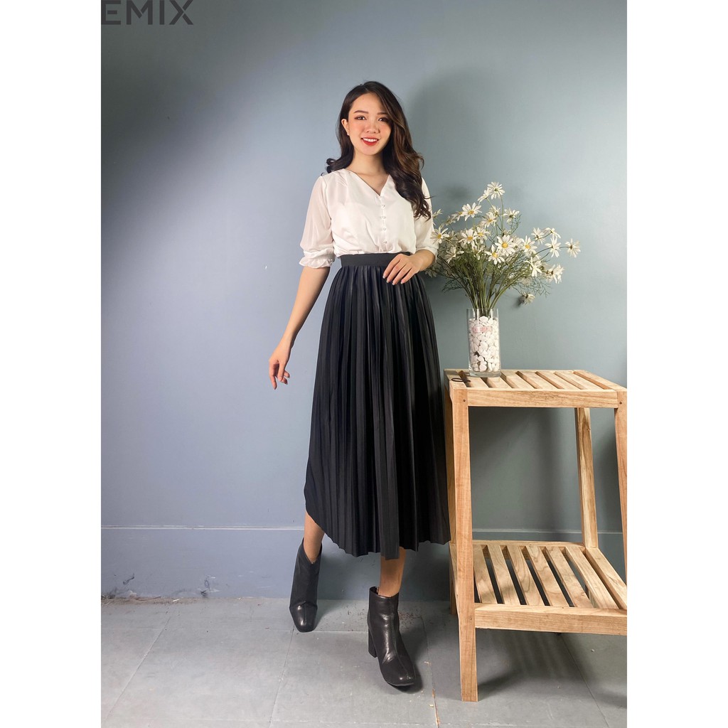 Chân Váy Xếp Ly Dáng Dài EMIX | BigBuy360 - bigbuy360.vn