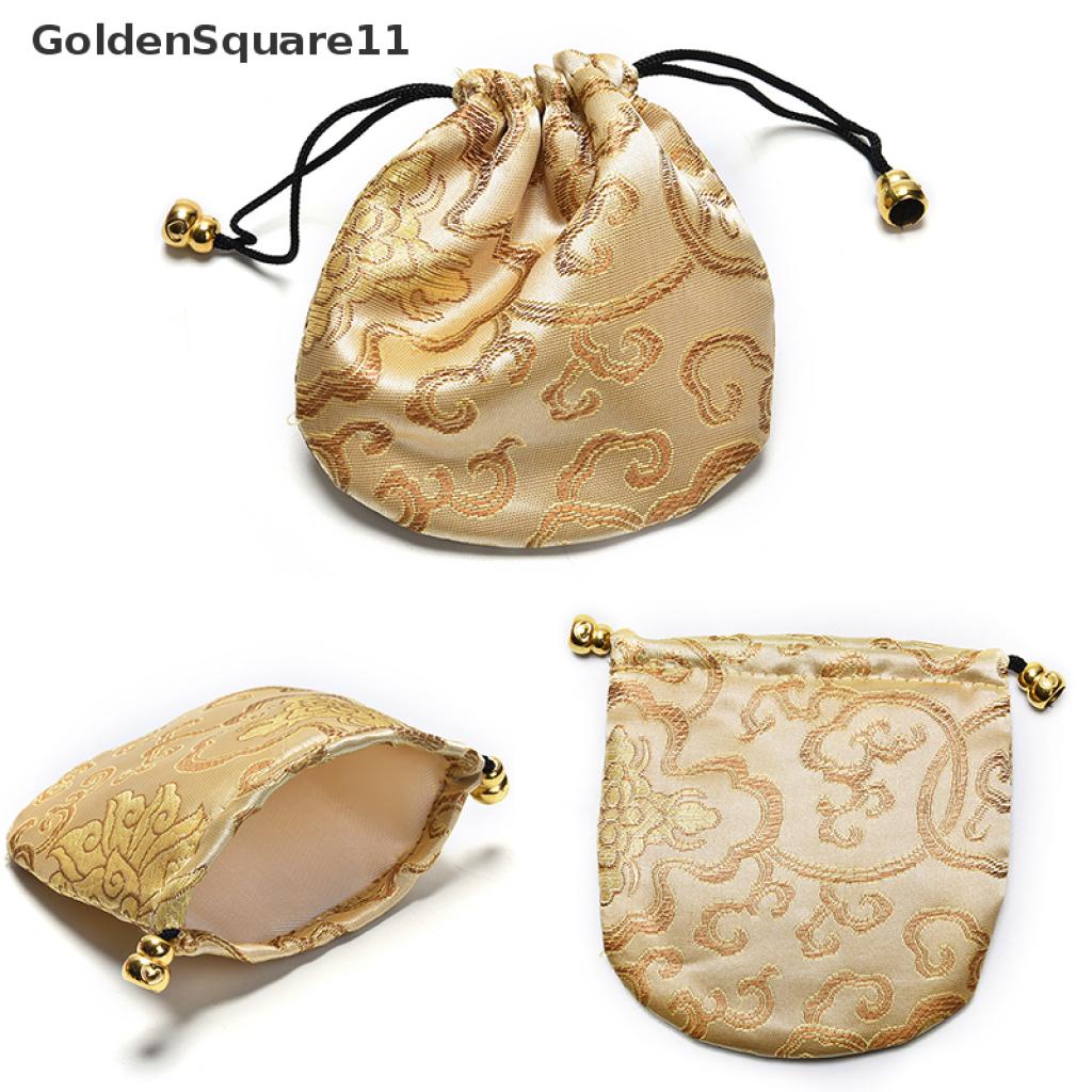 1 Túi Satin Thêu Hình Đám Mây Truyền Thống Trung Hoa Goldsquare11