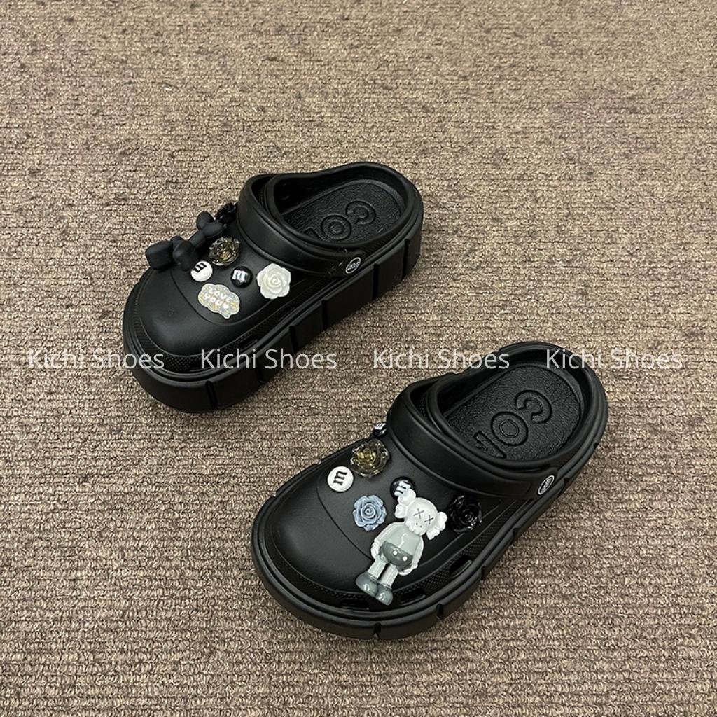 Dép sục crocs phụ kiện Bearbrick HÀNG CHÍNH HÃNG