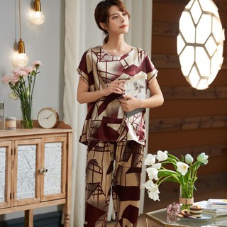 Đồ bộ vải lụa satin mát lạnh mặc nhà