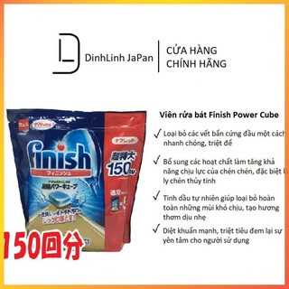 Viên rửa bát Finish Power Cube Nhật Bản dành cho máy rửa bát