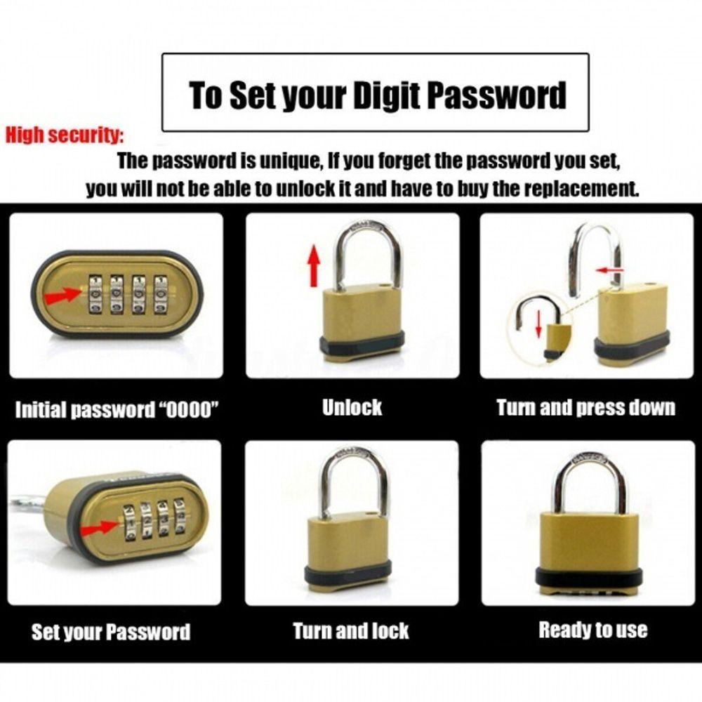 Ổ Khóa Mật Khẩu AARON1 Mini Tiện Dụng Cho Vali / Tủ Đồ / Ngăn Kéo / Hành Lý