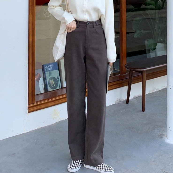 Quần Jean Ống Rộng Lưng Cao Dễ Phối Đồ Thời Trang 40095 | BigBuy360 - bigbuy360.vn